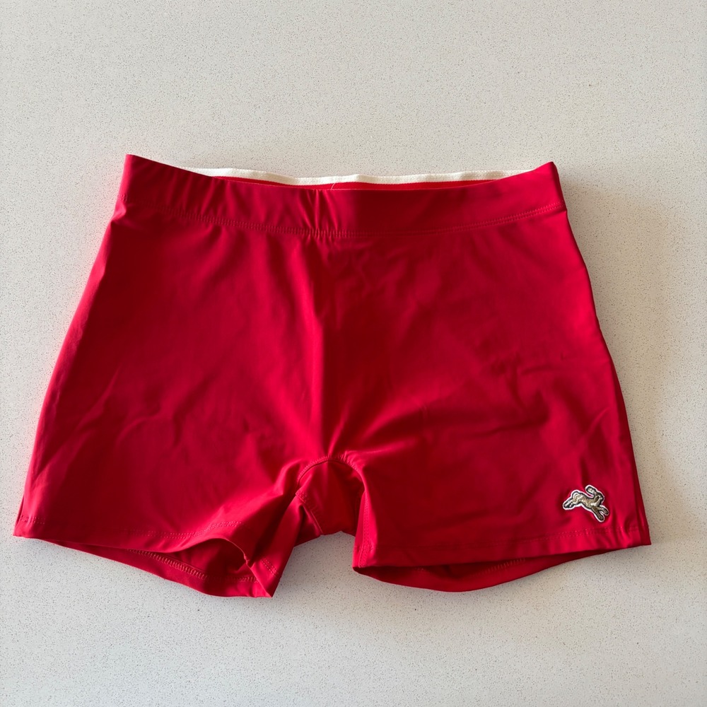 NWT Tracksmith x J.Crew Womens Running Shorts Red Size L